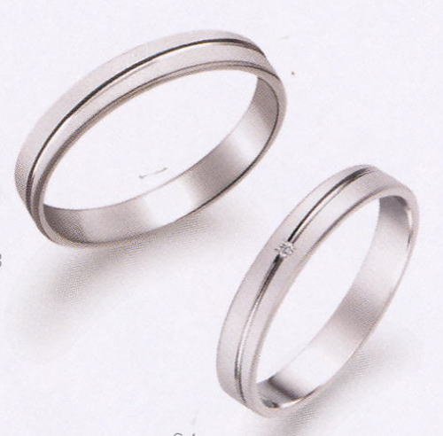 True Love トゥルーラブ (23) P272 & (24) P272D ダイヤ ＝ 2本セット 卸直営店 Pt900 プラチナ マリッジリング 結婚指輪 ペアリング｜ＪＥＷＥＬＲＹ　ＬＡＮＤ