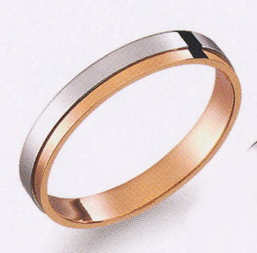 True Love トゥルーラブ (27) M370-2 卸直営店  Pt900 プラチナ \u0026 K18PG サクラ色ゴールド マリッジリング 一緒になる指環 ありの実輪っか（１本）