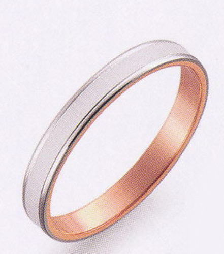 True Love トゥルーラブ (49) K276WP-2 卸直営店 K18WG ホワイトゴールド & K18PG ピンクゴールド マリッジリング 結婚指輪 ペアリング（1本）