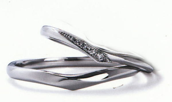 【11・22】いい夫婦 No.14 舞う(まう) IFM114W-IFM014G 結婚指輪 マリッジリング 2本セット,スリムタイプ ハードプラチナ|JEWELRY LAND
