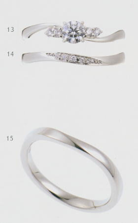 0.5ct.ダイヤモンド婚約指輪（エンゲージリング）/結婚指輪（マリッジリング）3本セットNo.L-11 SET 【当店のオリジナル製品】