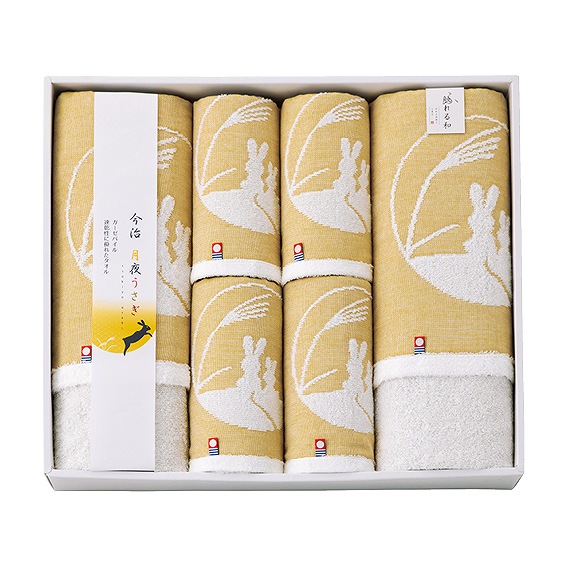 触れる和 月夜うさぎ 今治タオルセット TU-55100 アンシア ansia ORIGINAL GIFT COLLECTION 2026