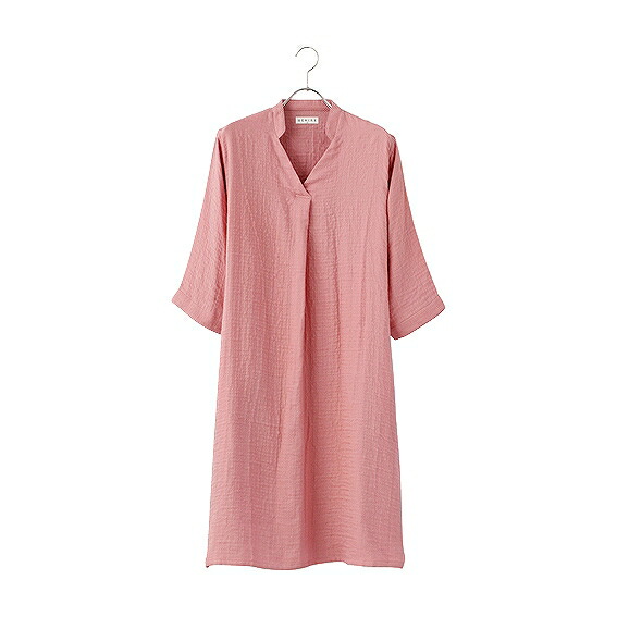 UCHINO マシュマロガーゼ七分袖タックワンピース ピンクM RC15820P/M アンシア ansia ORIGINAL GIFT COLLECTION 2026