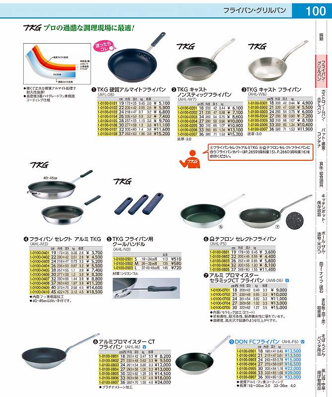 楽天市場】遠藤商事 TKG セレクト アルミ フライパン26cm AHL-M326