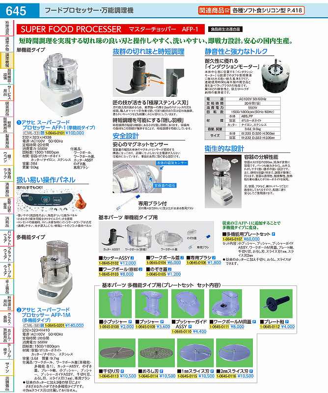 アサヒ スーパーフードプロセッサー AFP-1M 多機能タイプ CML3801