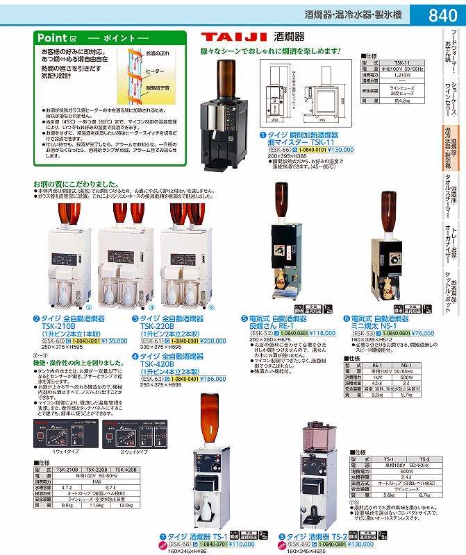 楽天市場】サンシン 電気式酒燗器 ミニ燗太 NS-1 1本立1本取 : プロストア