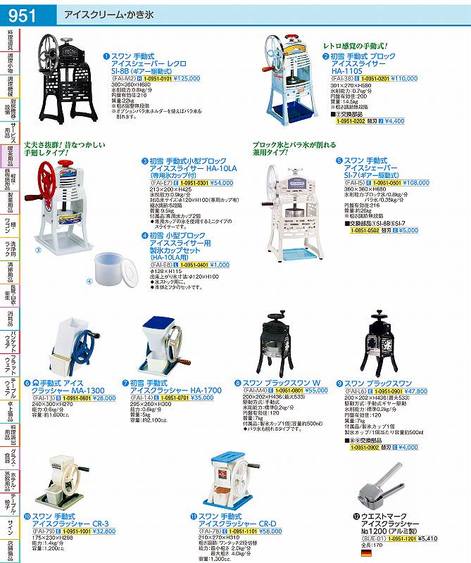 楽天市場】Swan(スワン) 手動式 アイスクラッシャー CR-3 アルミ製