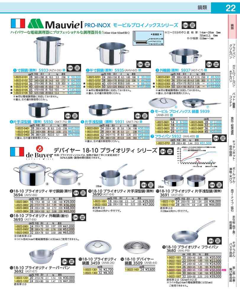 １８－１０プライオリティ　フライパン ３６８０－２４　デバイヤー AHLP93