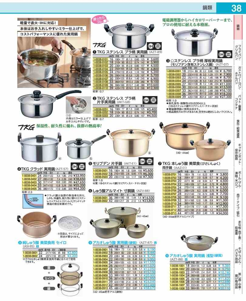 ＳＡステンレス鋼 プラ柄 厚板実用鍋 ３６ｃｍ AZT0736