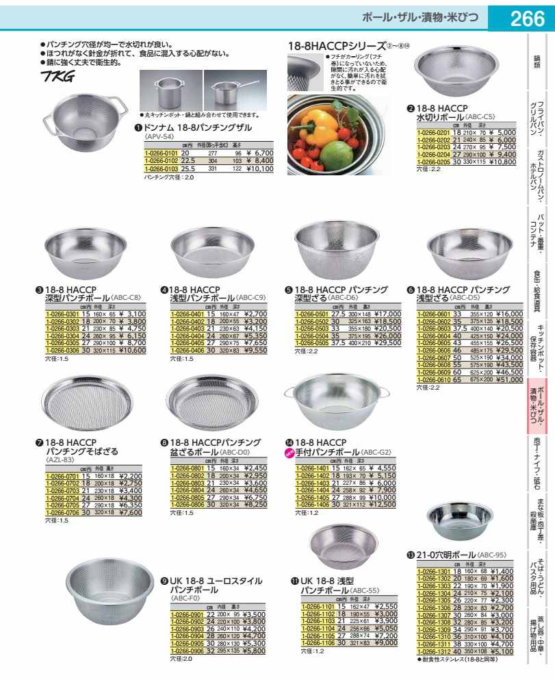 １８－８ ＨＡＣＣＰ水切りどんぶり鉢 ３０珊 ABCC505