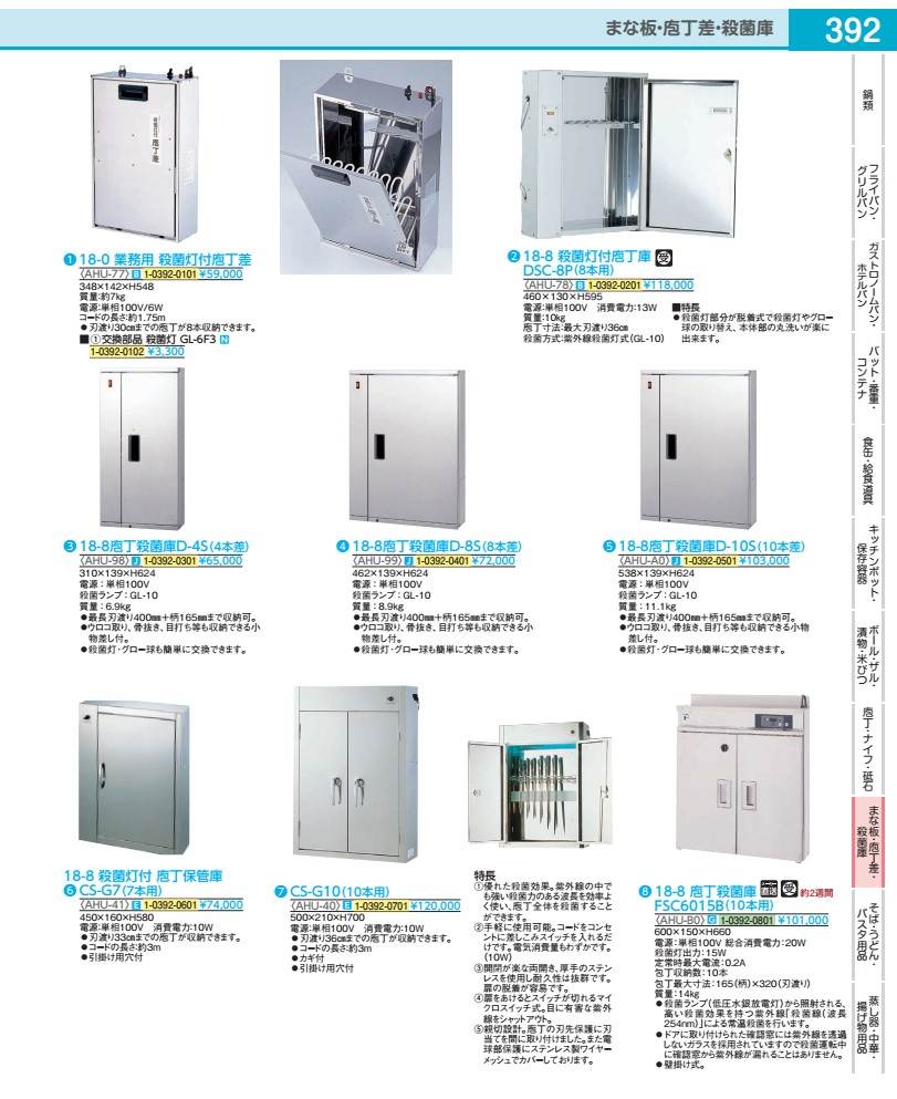 １８－８まかない方無菌化庫 Ｄ－８Ｓ（８本差） AHU9901