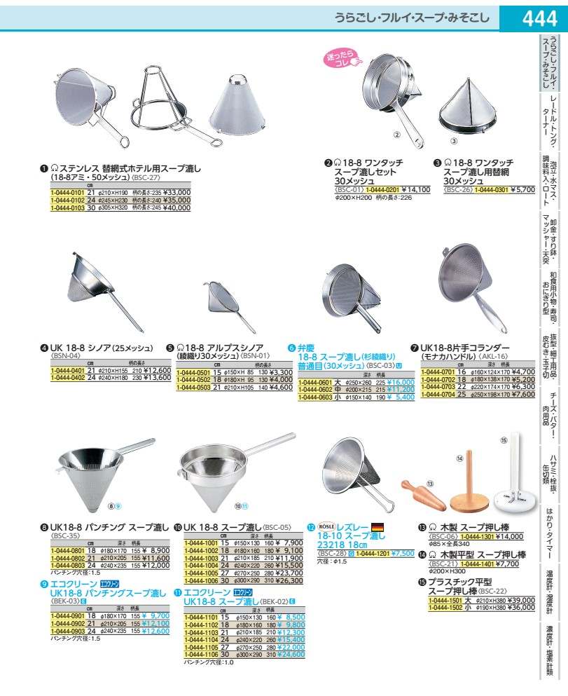 エコ嚠喨たる ＵＫ１８－８吸いもの漉し ２１ｃｍ BEK0203