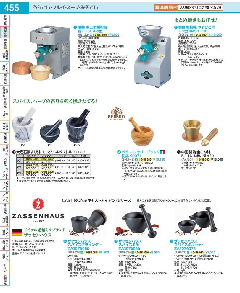 ベラール オリーブウッド 乳鉢 90071 BNU4901