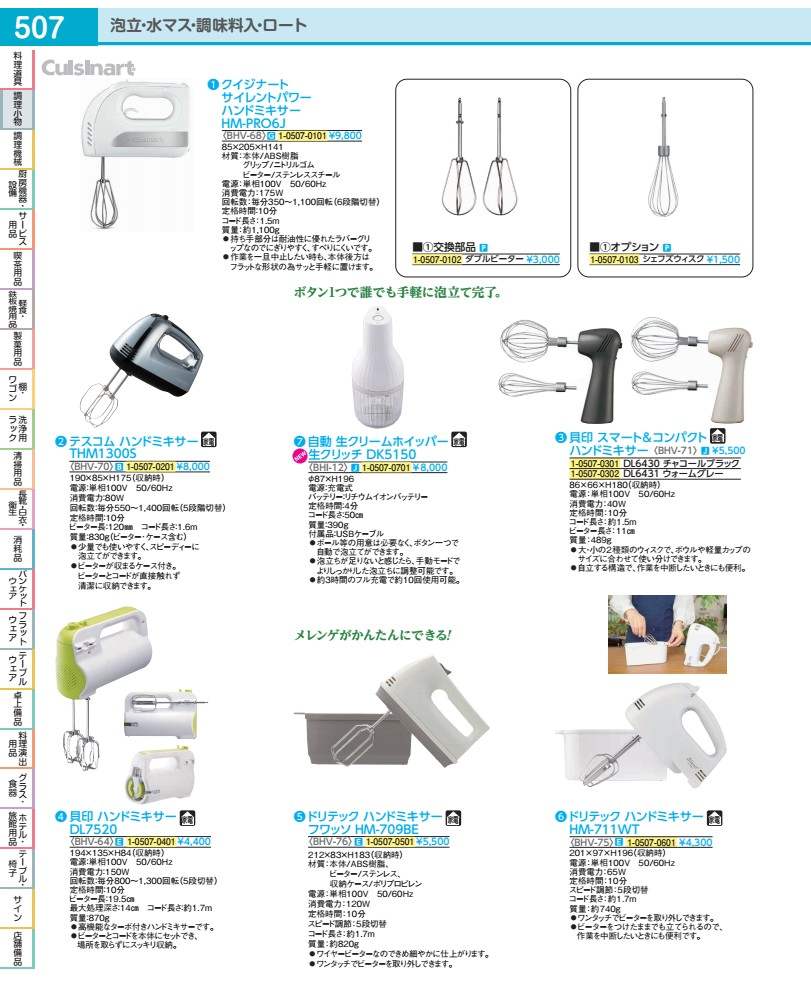自動小銃 生クリームホイッパー 生クリッチ ＤＫ５１５０ BHI1201 その他-キッチン用品・食器・調理器具