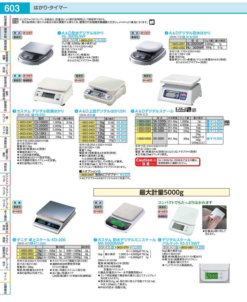 カスタム 防水デジタルミニスケール ＭＳ－５０００ＮＷＰ BSKE301