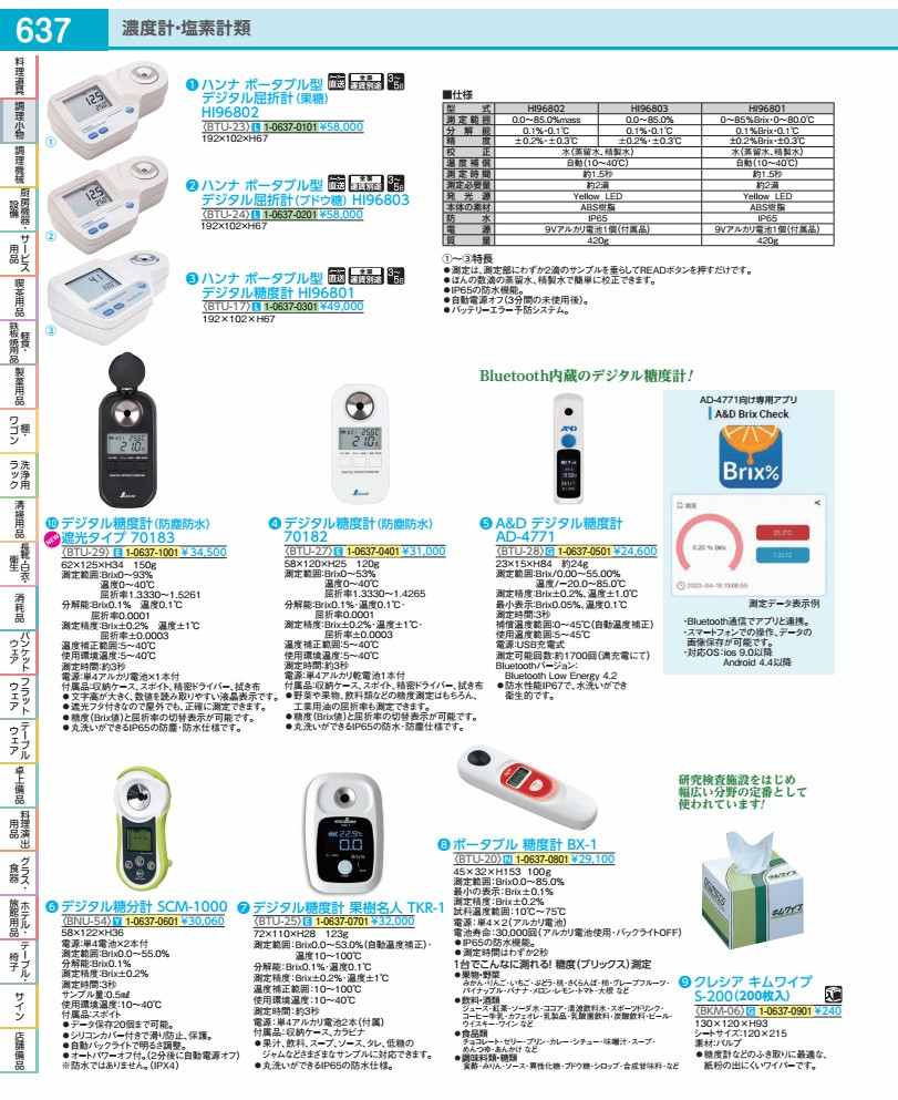 Ａ＆Ｄ デジタル糖度計 ＡＤ－４７７１ BTU2801