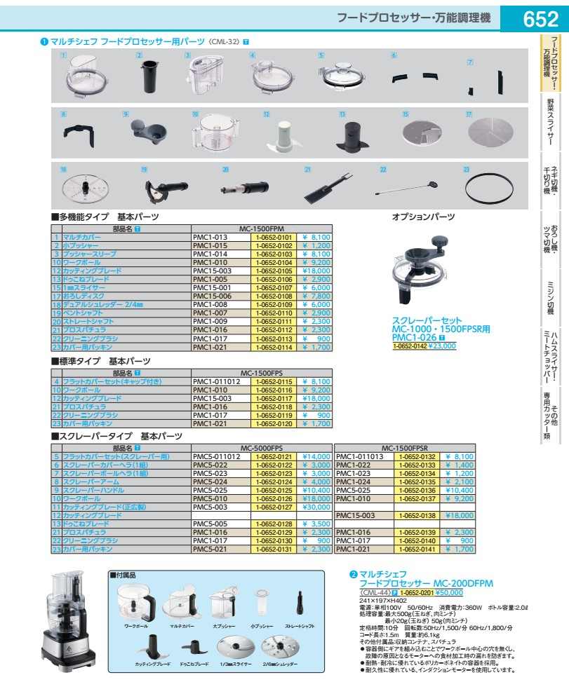 ＭＣ－５０００用：スクレーパーハンドル １０００・１５００ＦＰＳＲ兼用 CML3228