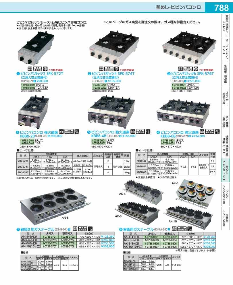 釜飯用ガステーブル ＡＫ－１０（１０ヶ口）都市ガス DKM2408