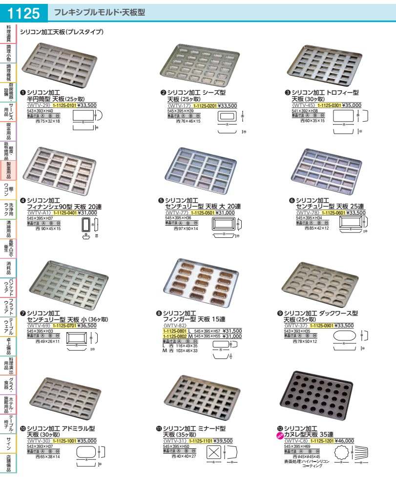 ケイ素樹脂産業 手の指型 天板 Ｍ １５連 WTV8202