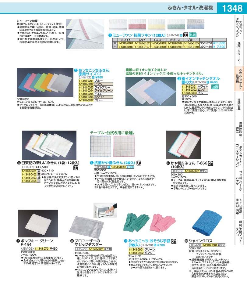 日東紡の目あたらしいふきん（１袋・１２枚入） 白 JHK175