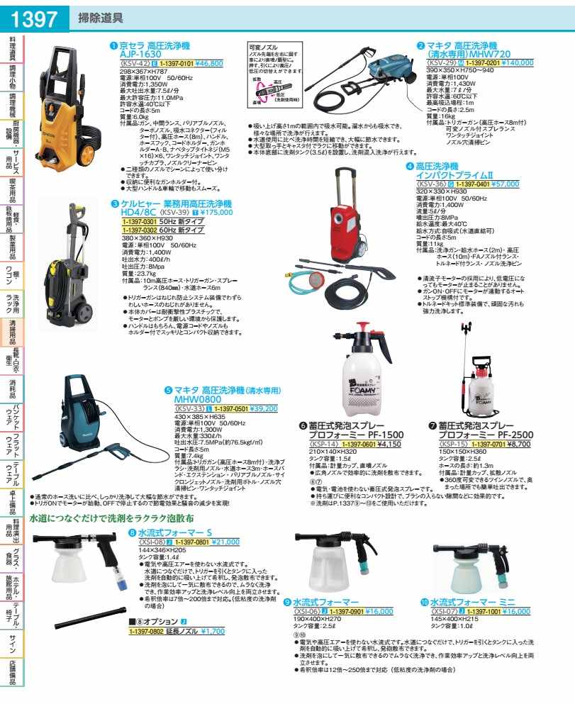 マキタ 高圧洗い濯ぎ機（湧き水専用） ＭＨＷ０８００ KSV3301