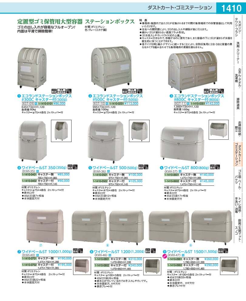 エコランドステーションボックス ＃５００Ｃ キャスター付 KST10