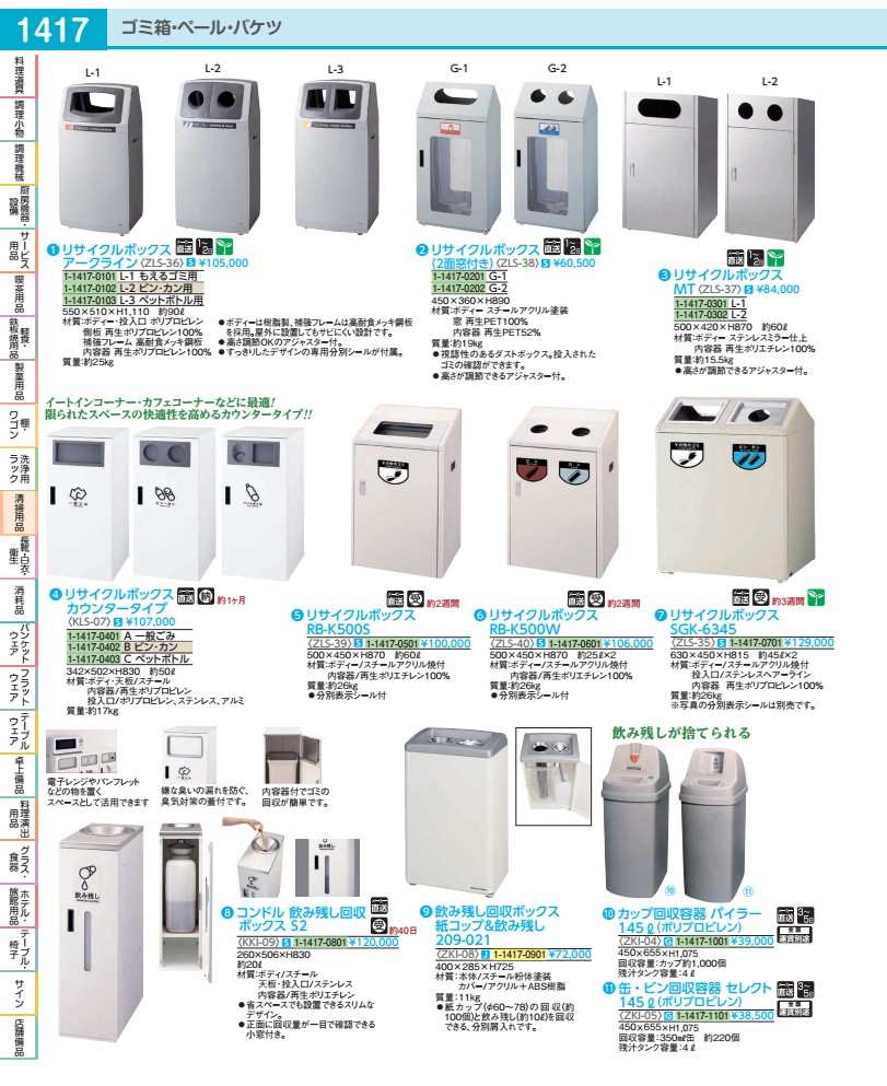 缶・瓶リコール入れものより分ける １４５Ｌ  ZKI05