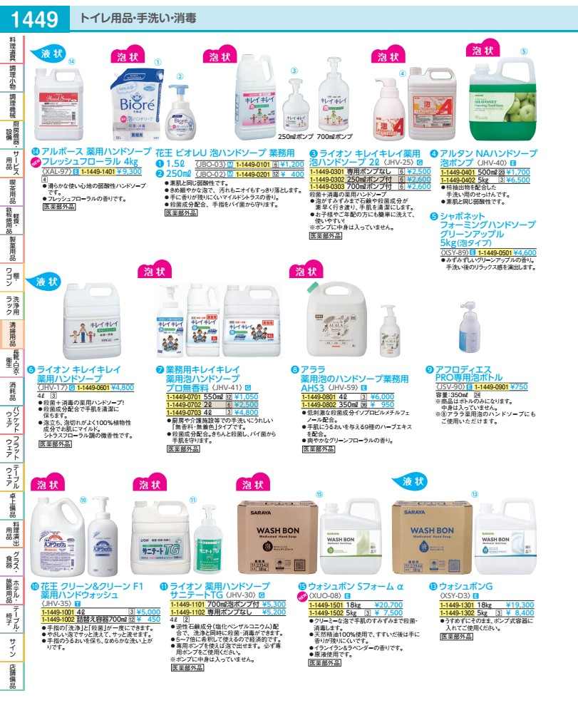 業務用キレイキレイ薬用泡ハンドソープ プロ無香料　４Ｌ JHV4103
