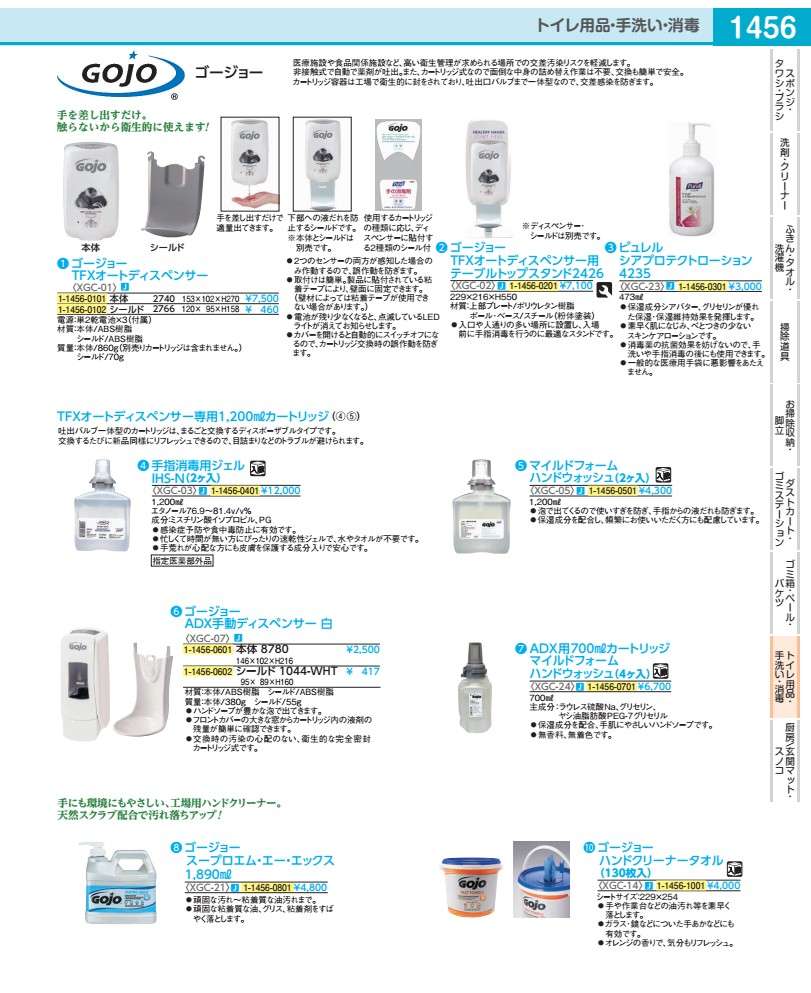 ＴＦＸ用１２００ｍｌカートリッジ　２ヶ入 手指消毒用ジェル　ＩＨＳ－Ｎ XGC0301