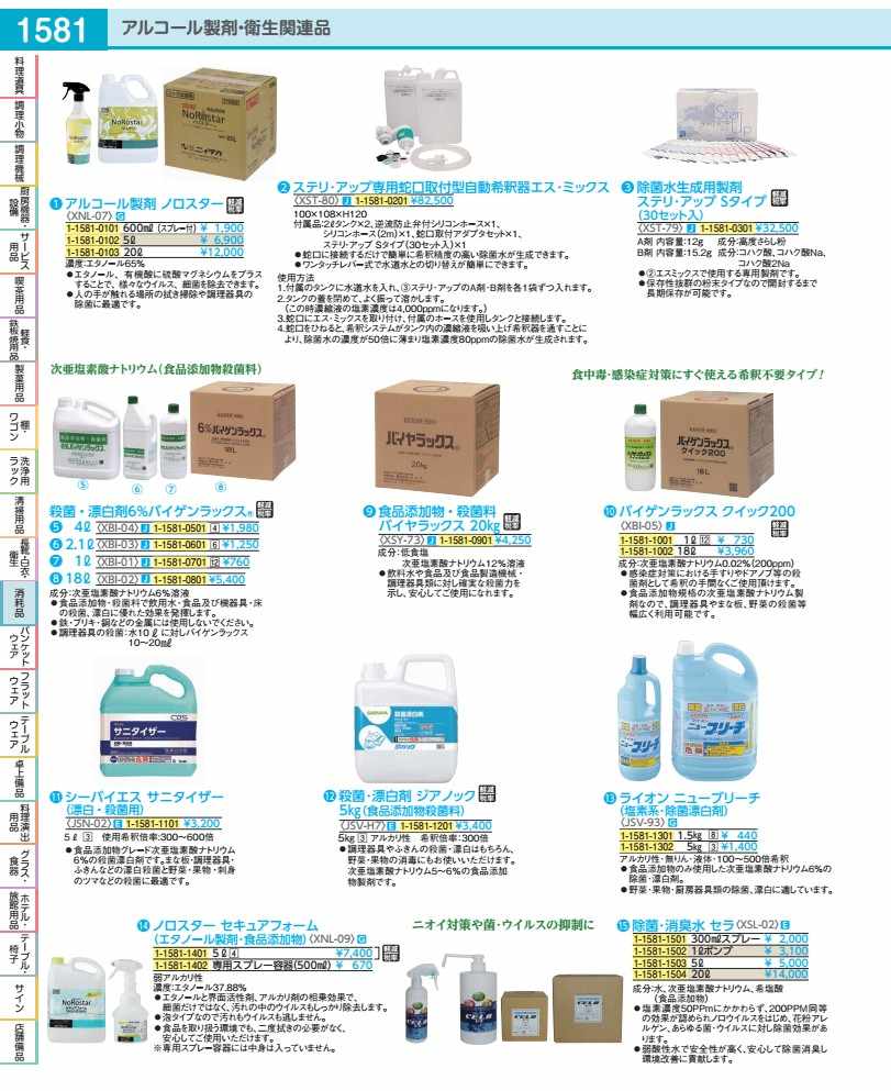 アルコール製剤　ノロスター ２０Ｌ XNL0703