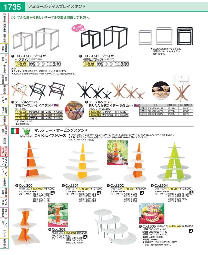 ライトシェイプサービングスタンド Ｃｏｄ．３０４ マルテラート NBY2301 その他-キッチン用品・食器・調理器具