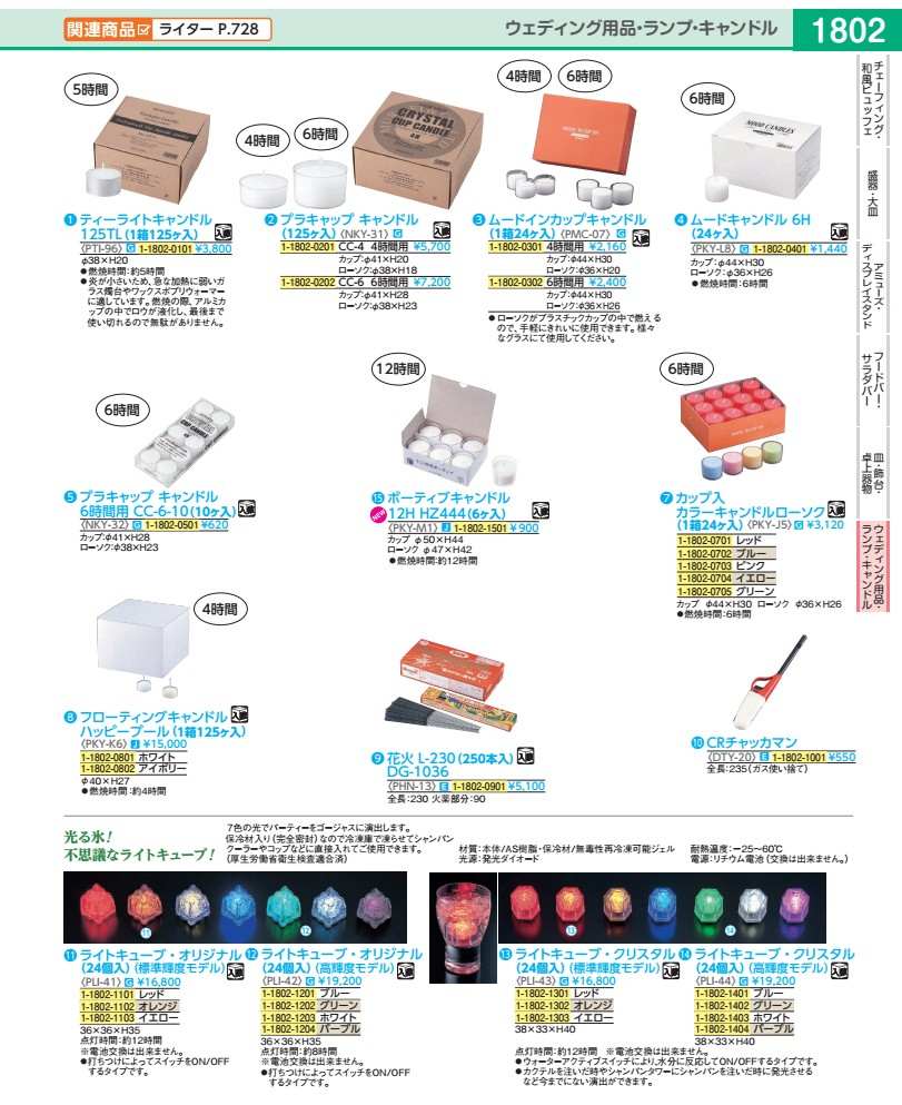 ともし火正六面体・水晶 判定基準明快さ （２４個入） 黄色 PLI4303
