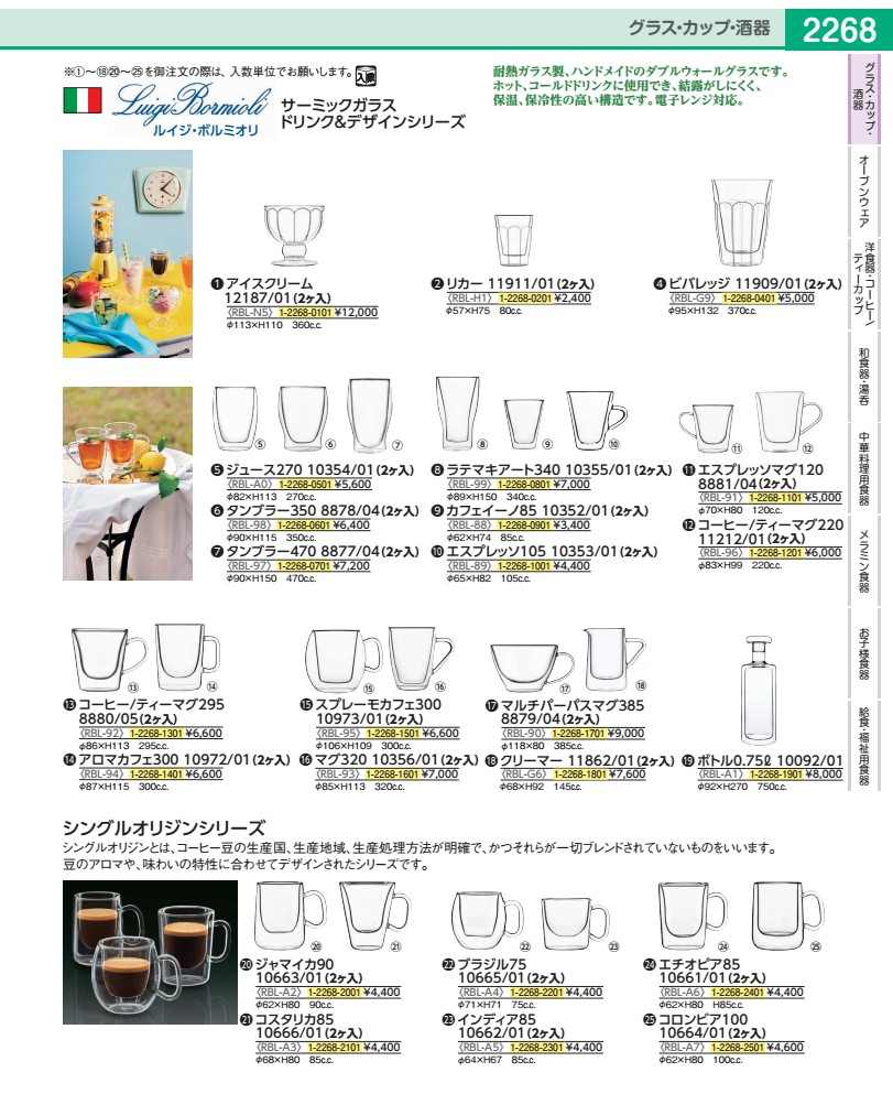 ダブルウォールドリンクデザイン（２ヶ入） クリーム１２１８７／０１ RBLN501