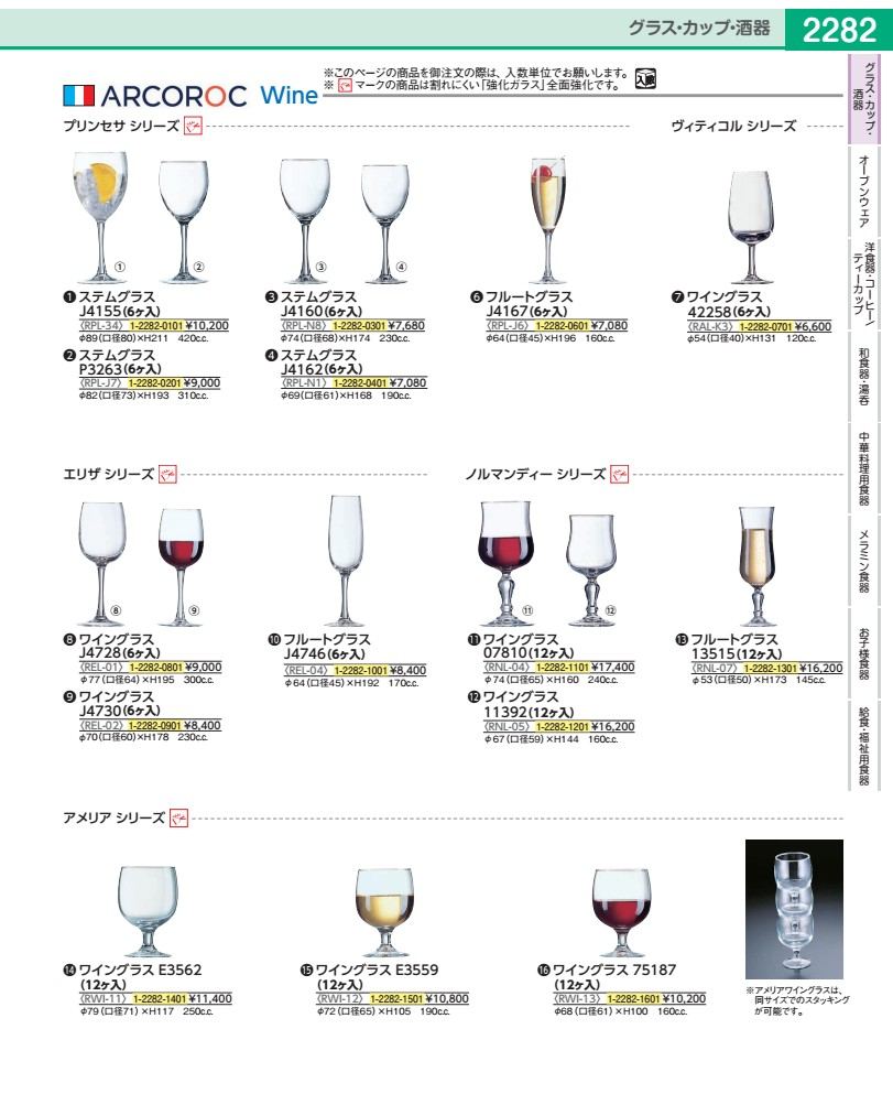 ノルマンディー ぶどう酒水呑み ２４０竓 ０７８１０（１１６７８）１２入 RNL04
