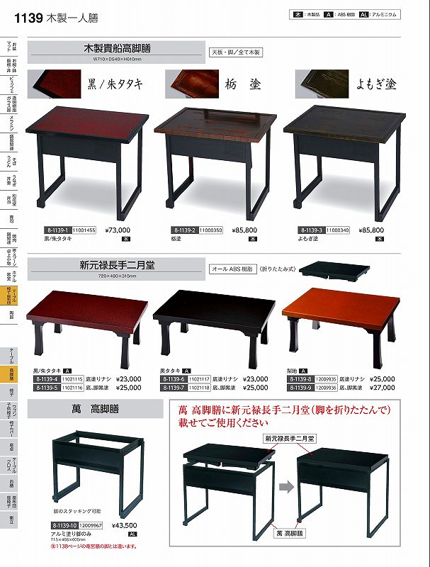 福井クラフト Ａ）新元禄長手二月堂 黒／朱タタキ（裏塗無） １１０２１１１５ やすらぎ Ｖｏｌ．３５