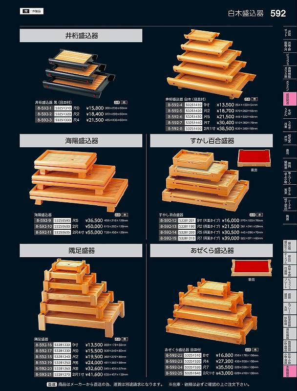 福井クラフト 木）尺４井桁盛込器 黒（目皿付） ５３２５１３３０ やすらぎ Ｖｏｌ．３５