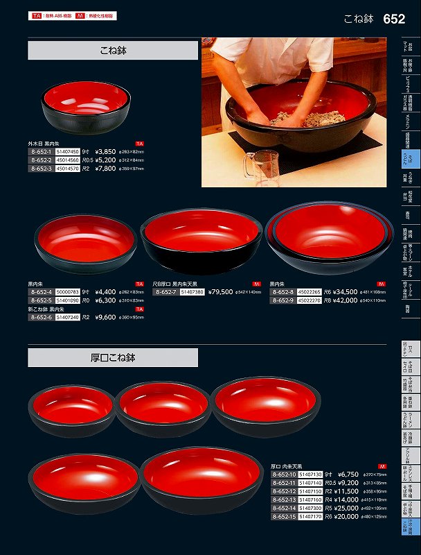福井クラフト Ｍ）尺６こね鉢 内朱天黒 ４５０２２２６５ やすらぎ Ｖｏｌ．３５ その他-キッチン用品・食器・調理器具