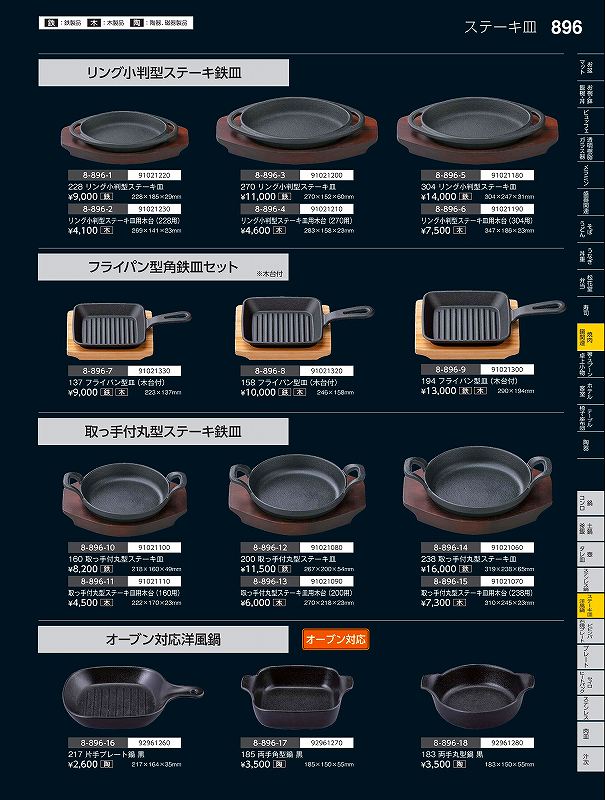 福井クラフト 鉄）１９０フライパン型皿（木台付） ９１０２１３００ やすらぎ Ｖｏｌ．３５ その他-キッチン用品・食器・調理器具