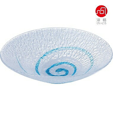 石塚硝子 ISHIZUKA GLASS アデリアグラス ADERIA GLASS 津軽びいどろ ため桶（渦シモ） F79479 花器