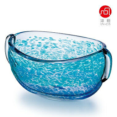 石塚硝子 ISHIZUKA GLASS アデリアグラス ADERIA GLASS 津軽びいどろ 水の彩り水盤 F79985 花器