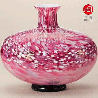 石塚硝子 ISHIZUKA GLASS アデリアグラス ADERIA GLASS 津軽びいどろ 大川工房　花器(花あかり) F71164 花瓶｜WADA TOKI