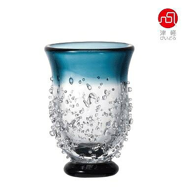 石塚硝子 ISHIZUKA GLASS アデリアグラス ADERIA GLASS 津軽びいどろ 八甲田ザラメ雪 盃 F71159 杯 70ml
