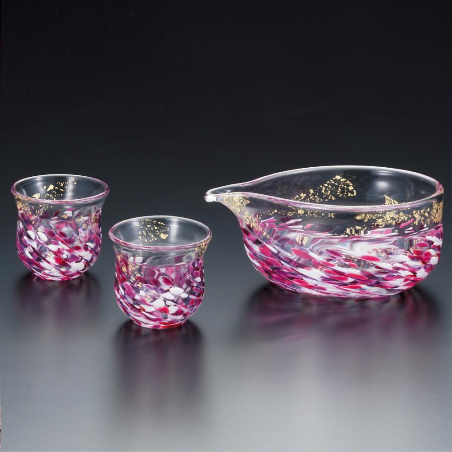 石塚硝子 ISHIZUKA GLASS アデリアグラス ADERIA GLASS 津軽びいどろ 花うつし 酒器仕掛ける 盃 杯 花筏 FS71552 アジサイ FS71553