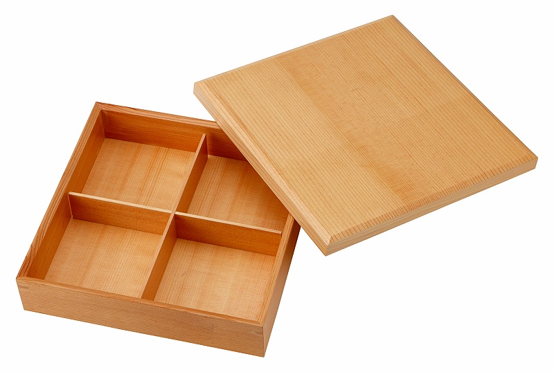 四つ物間仕切り 箱 木製 54650043 KOYO 花伝 JAPANESE TABLEWARE 音の大きさ.12