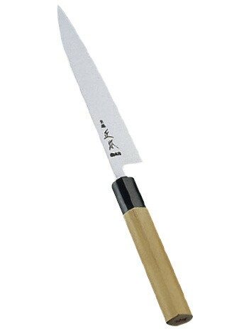 原本 本霞・玉白鋼 呉牛柄ペティーナイフ １６５粍 ＫＳ４２１６ CHKA1001