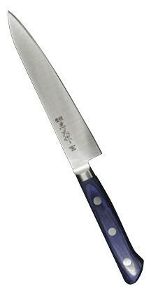 兼元 INOX ペティ １２０粍 青合わせ板柄 共口金 CHSA0901