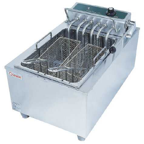 卓上灯し火フライヤー 律動的な調子式 ＯＦＴ－４００ (１槽式) 三相200V 4.0kW EFRB2901 キッチン用品・食器・調理器具-業務用厨房機器-業務用厨房機器・用品