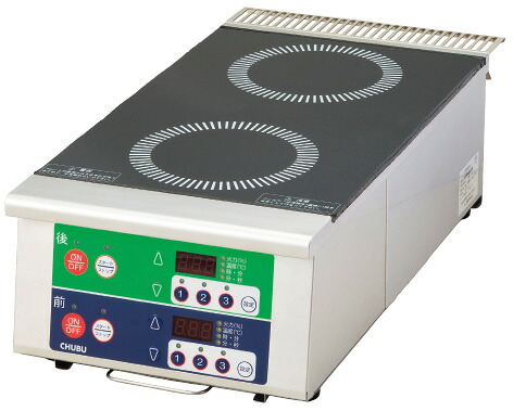 ＤＬ６０ＴＢＢ ＩＨコンロ ３kW＋３kW 三相200V (縦型２連手合い) EIHK6601