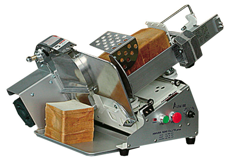 スライサー　アルファ100　A-100 楽天市場】ハクラ精機 1枚切り自動動スライサー A-100 アルファ