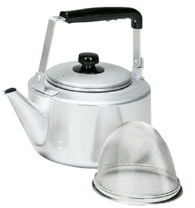 軽銀 茶こし付大型湯わかし ６Ｌ FKTL0501